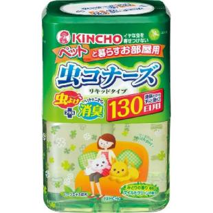虫コナーズ リキッドタイプ   ペットと暮らすお部屋用 130日 マイルドグリーンの香り