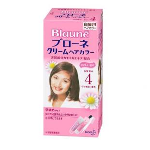 ブローネクリームヘアカラー4やや明るい栗色   80g