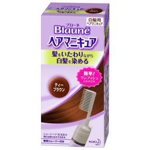 ブローネヘアマニキュア ティーブラウン クシ付