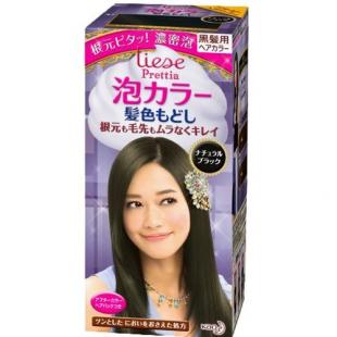 リーゼプリティア泡カラー髪色もどしナチュラルブラック’1