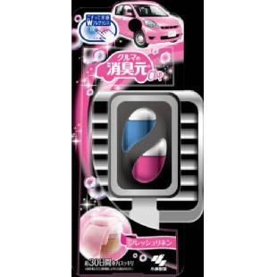 クルマの消臭元クリップ 黒容器フレッシュリネン