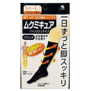 ムクミキュアハイソックスタイプブラックMLサイズ