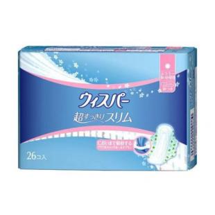 ウィスパー 超すっきりスリム ふつうの日 羽つき 26コ