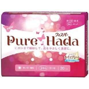 ウィスパー ピュア肌 多い日昼用 羽つき 20コ