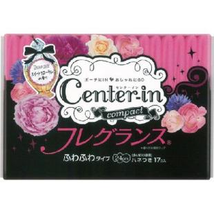 センターイン コンパクトフレグランス ふわふわタイプ 多い日の昼用 ハネつき17個入り