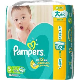 パンパース テープ ウルトラジャンボ S (4-8kg) 102枚