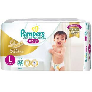 パンパース はじめての肌へのいちばんパンツ / スーパージャンボ L34枚