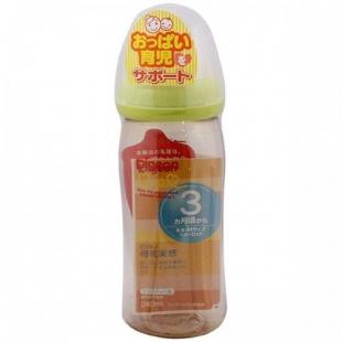 哺乳びんプラスチック製240mlグリーン