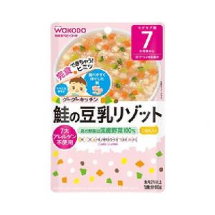 和光堂 グーグーキッチン 鮭と豆乳リゾット 80g 7か月
