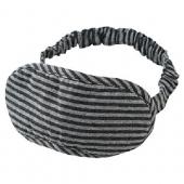 無印良品 綿天竺アイマスク 杢ネイビー×杢グレー?約9×20cm