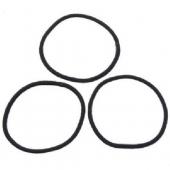 無印良品ヘアゴムリング-細-黒3個入