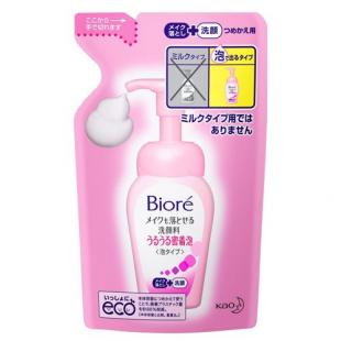 ビオレメイクも落とせる洗顔料うるうる密着泡つめかえ140ml