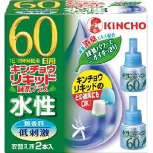 水性キンチョウリキッド   60日 無香料緑茶プラス取替液2P
