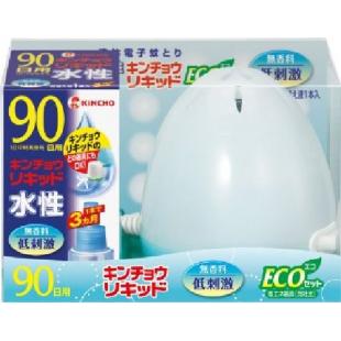 水性キンチョウリキッド90日 無香料ECOミルキーブルーセット