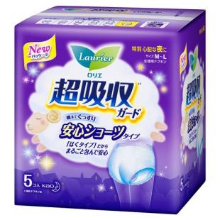 ロリエ超吸収ガード 安心ショーツ 5コ入