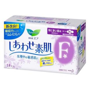 ロリエ エフ しあわせ素肌 特に多い昼用 羽つき 25cm 18コ入