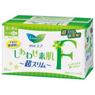 ロリエ エフ しあわせ素肌 超スリム 多い昼用 羽つき22.5cm 20コ入
