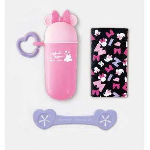 錦化成 ミニーマウス ビブクリップ&ハンカチセット