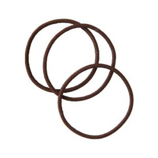 無印良品 ヘアゴムリング?細?茶 3個入