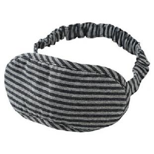 無印良品 綿天竺アイマスク 杢ネイビー×杢グレー?約9×20cm