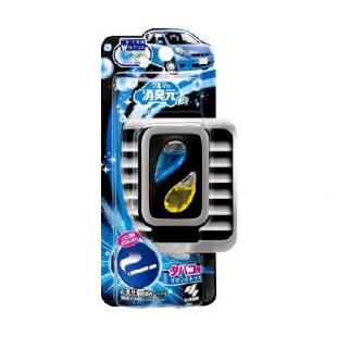 クルマの消臭元クリップ 黒容器タバコ用イオンシトラス