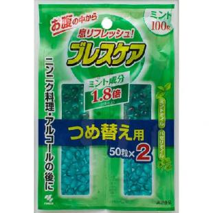 ブレスケアつめ替ミント100粒