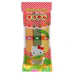 カネス キティそうめん 緑黄色野菜入り 300g