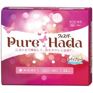 ウィスパー ピュア肌 多い日昼用 羽なし 24コ