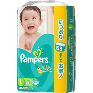 パンパース テープ ウルトラジャンボ L (9-14kg) 68枚