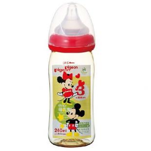 ピジョン 母乳実感 哺乳びん プラスチック製 240ml ミッキー柄