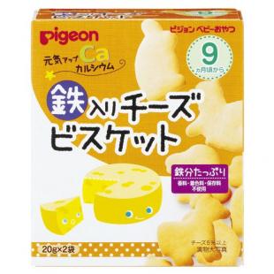 ピジョン 元気アップカルシウム 鉄入りチーズビスケット 20g×2袋