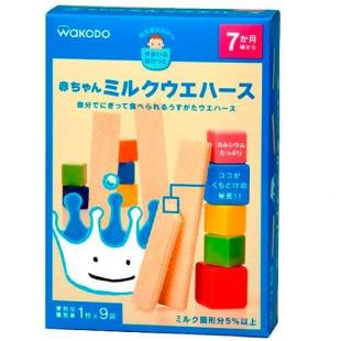 和光堂のおやつ赤ちゃんミルクウエハース 1枚×9袋