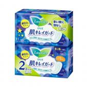 ロリエ肌キレイガード夜用羽なし11コ入×2   2...