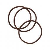 無印良品 ヘアゴムリング?細?茶 3個入