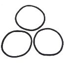無印良品ヘアゴムリング-細-黒3個入