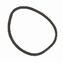 無印良品ヘアゴムリング-太-黒1個入